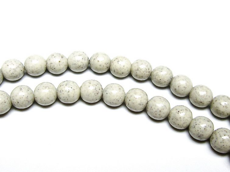 台湾産 北投石 天然ラジウム効果 ネックレス 6mm [t323-3136] 3枚目