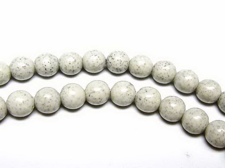 台湾産 北投石 天然ラジウム効果 ネックレス 6mm [t323-3137] 3枚目