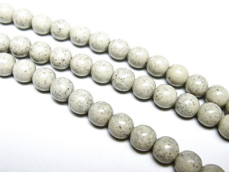 台湾産 北投石 天然ラジウム効果 ネックレス 6mm [t323-3142] 3枚目