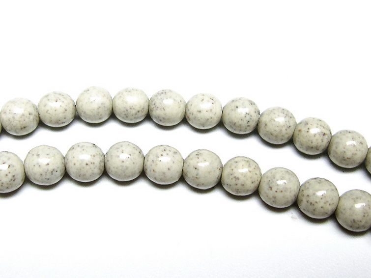 台湾産 北投石 天然ラジウム効果 ネックレス 6mm [t323-3144] 3枚目