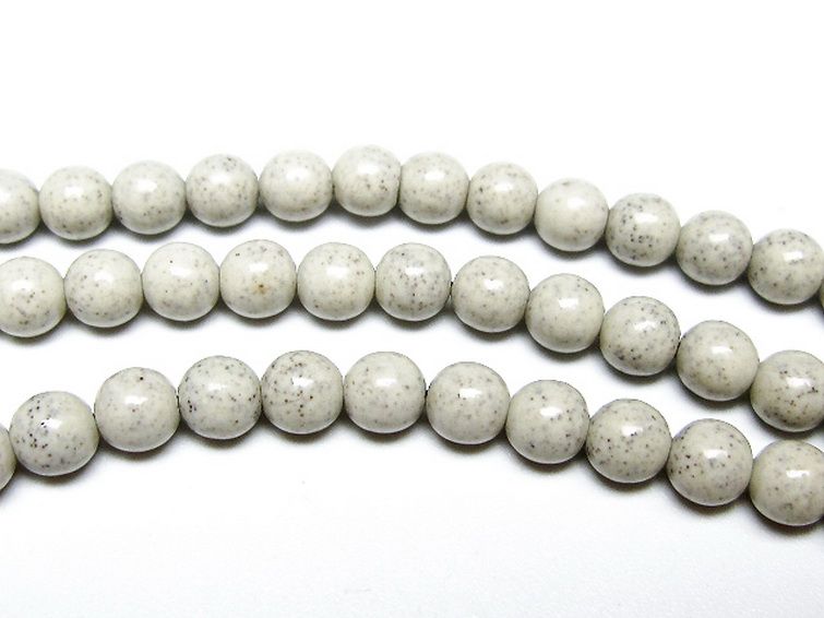 台湾産 北投石 天然ラジウム効果 ネックレス 6mm [t323-3150] 3枚目