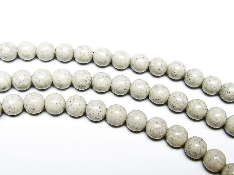 台湾産 北投石 天然ラジウム効果 ネックレス 6mm [t323-3157] 3枚目