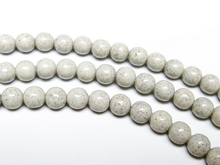 台湾産 北投石 天然ラジウム効果 ネックレス 6mm [t323-3161] 3枚目