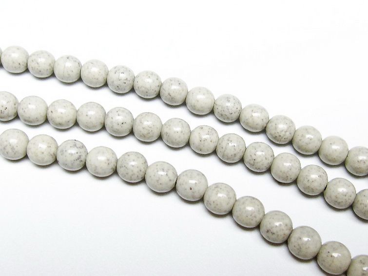 台湾産 北投石 天然ラジウム効果 ネックレス 6mm [t323-3164] 3枚目