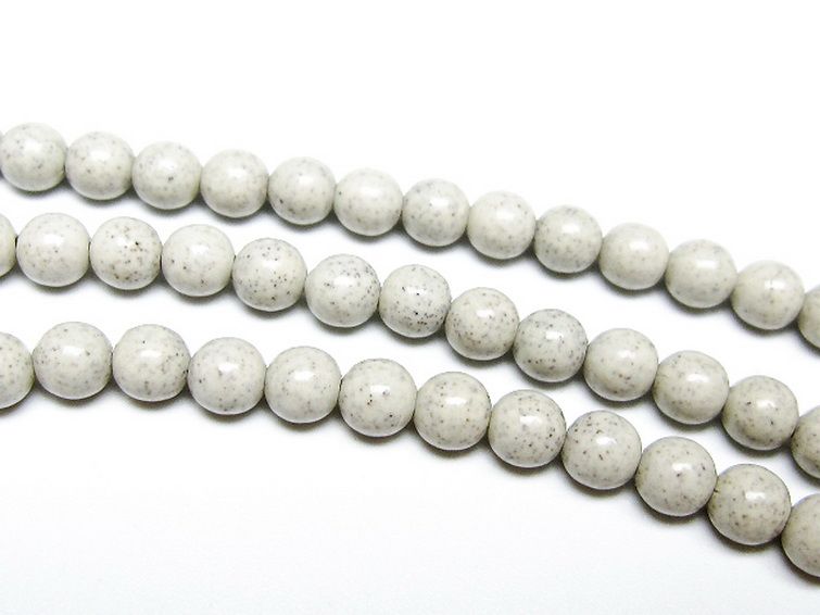 台湾産 北投石 天然ラジウム効果 ネックレス 6mm [t323-3171] 3枚目