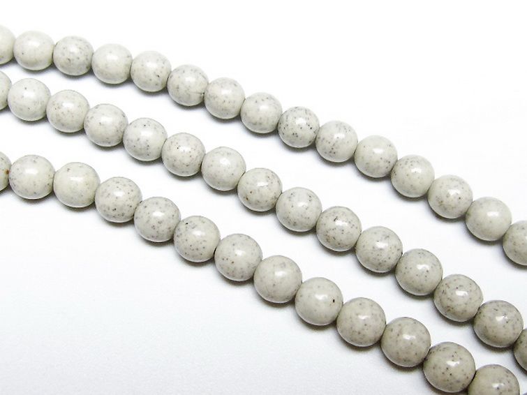 台湾産 北投石 天然ラジウム効果 ネックレス 6mm [t323-3173] 3枚目