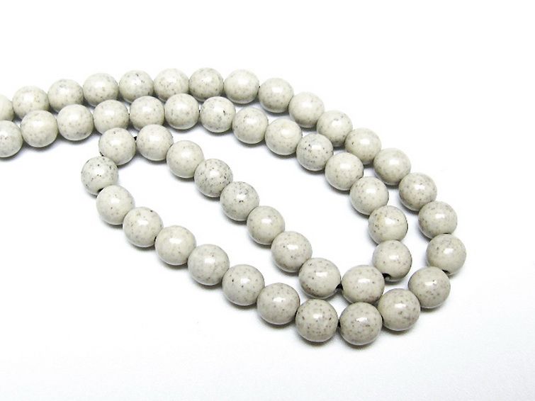 台湾産 北投石 天然ラジウム効果 ネックレス 6mm [t323-3181] 3枚目