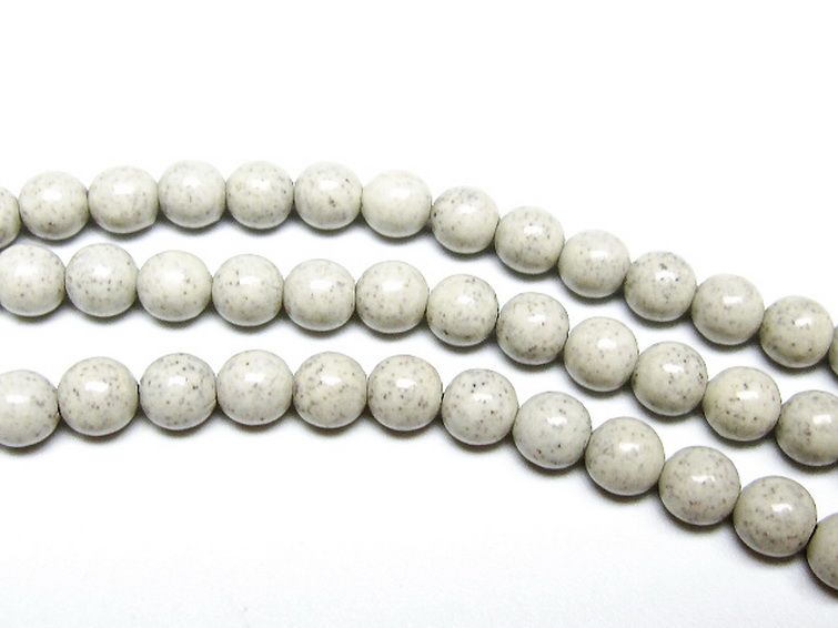 台湾産 北投石 天然ラジウム効果 ネックレス 6mm [t323-3185] 3枚目