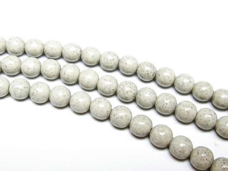 台湾産 北投石 天然ラジウム効果 ネックレス 6mm [t323-3187] 3枚目