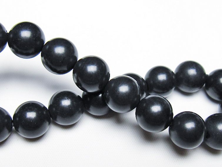 北海道上ノ国町産 ブラックシリカ ブレスレット 10mm [T325-5050] 2枚目