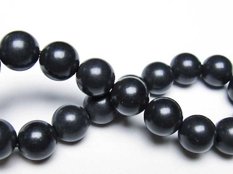 北海道上ノ国町産 ブラックシリカ ブレスレット 10mm [T325-5060] 2枚目