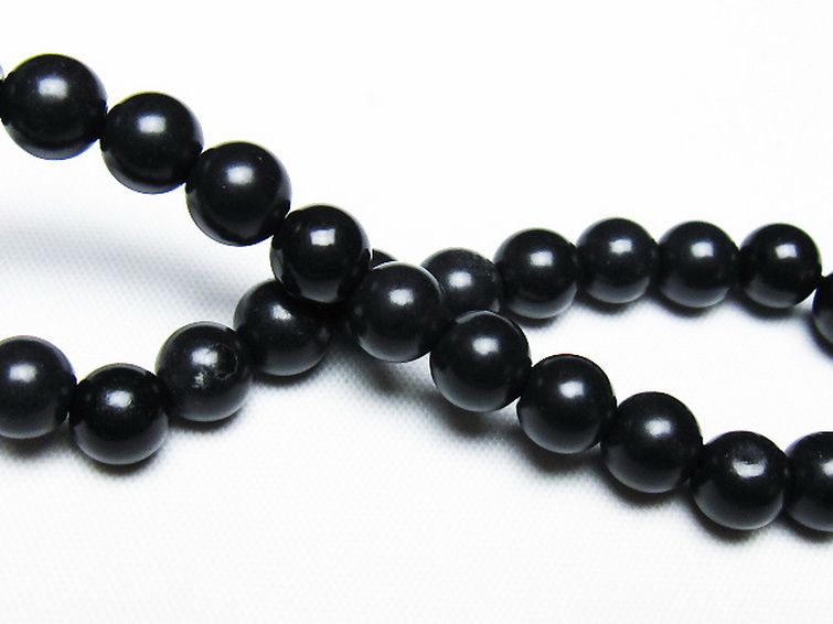 北海道上ノ国町産 ブラックシリカ ブレスレット 7mm [T325-5150] 2枚目