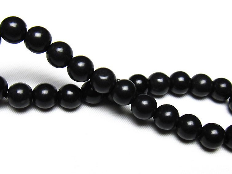 北海道上ノ国町産 ブラックシリカ ブレスレット 8mm [t325-5508] 2枚目