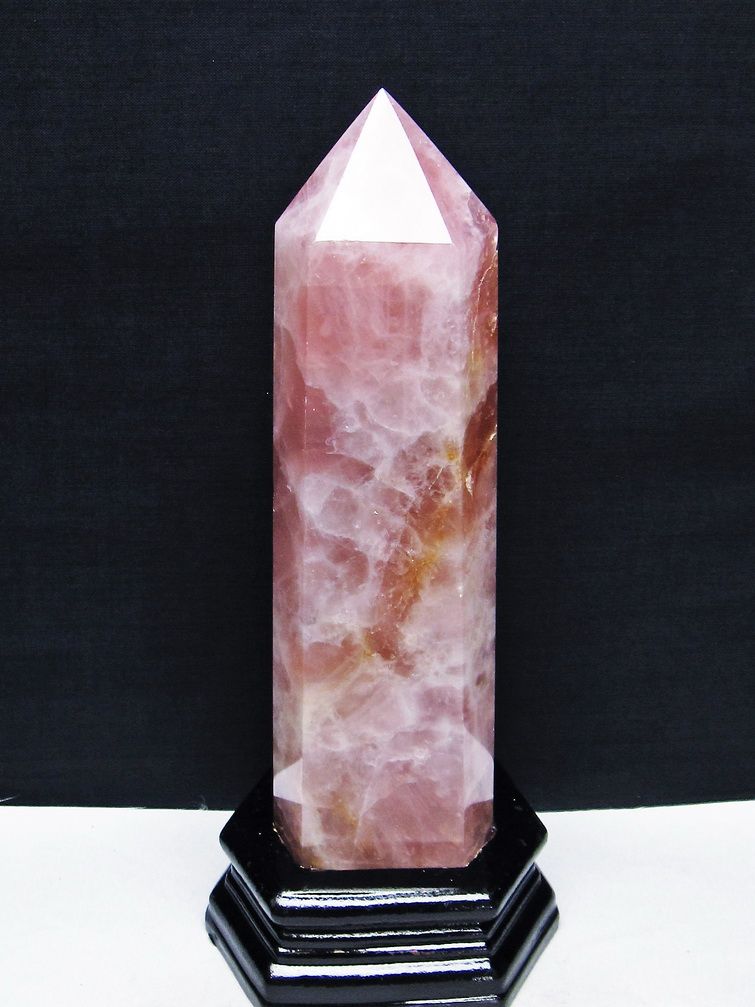 1Kg ローズクォーツ 六角柱 [t332-6074] 1枚目