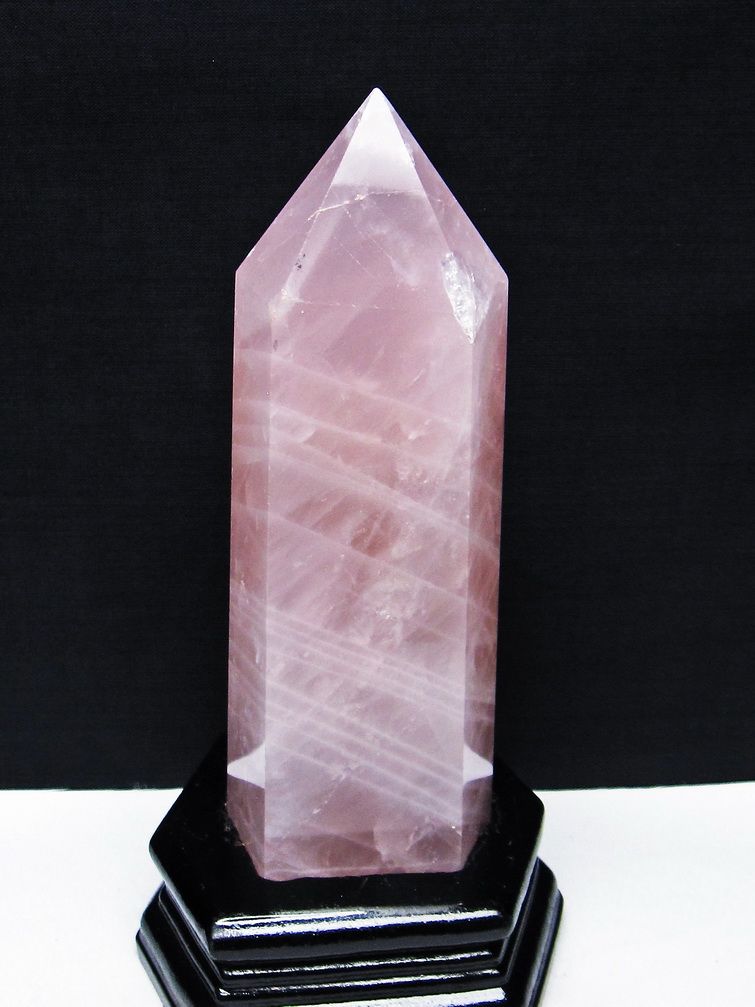 2005g AAA級天然ローズクォーツ六角柱YTB85E2/394E01B 2005g AAA級天然ローズクォーツ六角柱YTB85E2/394E01B