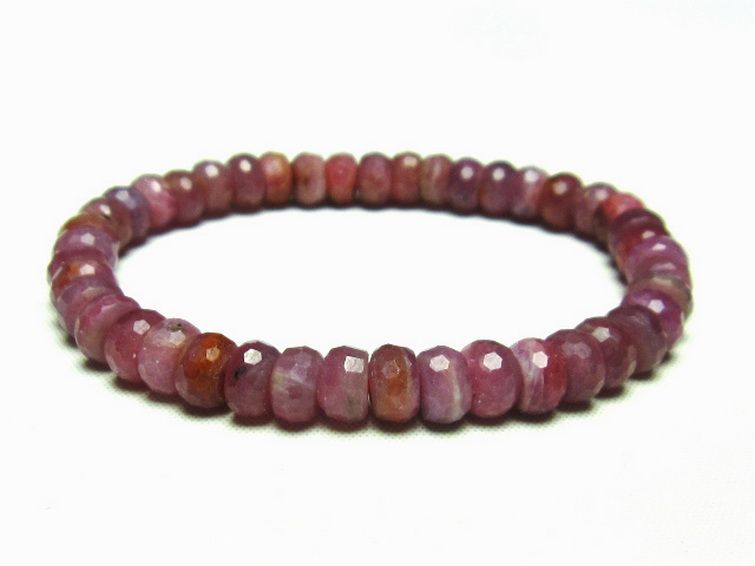 ルビー ブレスレット 7mm [t336-8605] 1枚目