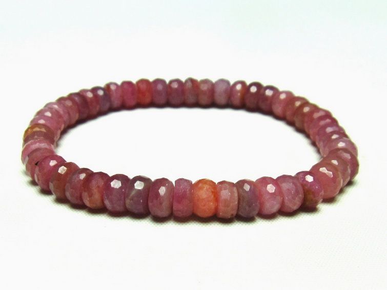 ルビー ブレスレット 7mm [t336-8633] 1枚目