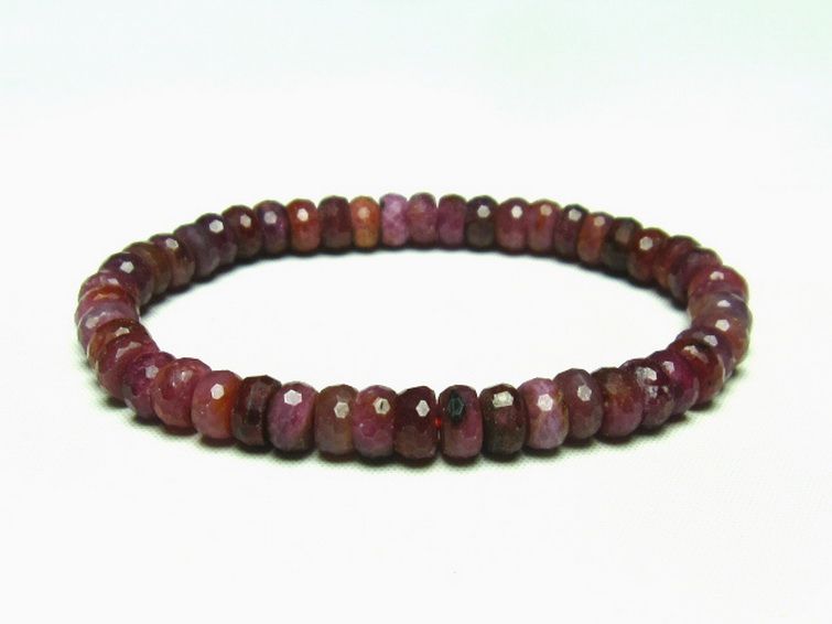 ルビー ブレスレット 7mm [t336-8638] 1枚目