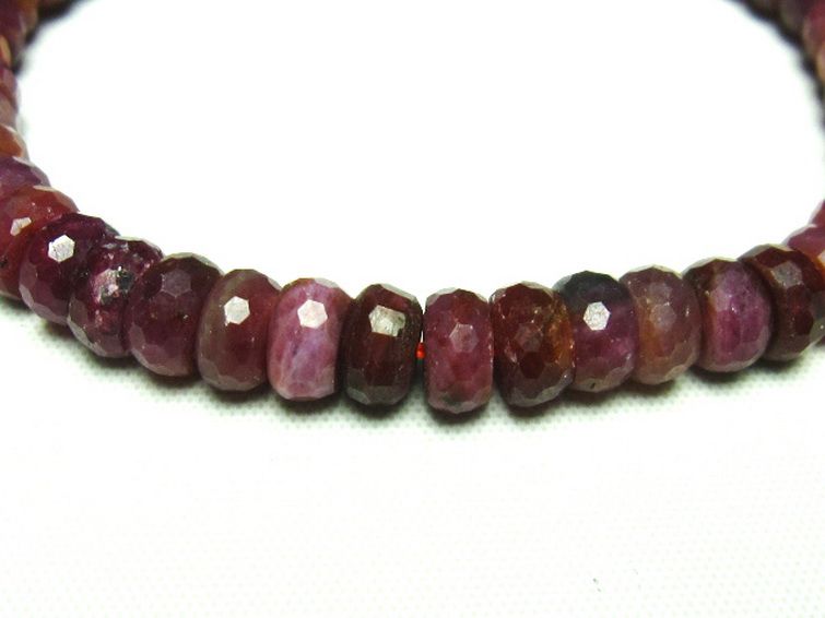 ルビー ブレスレット 7mm [t336-8638] 3枚目