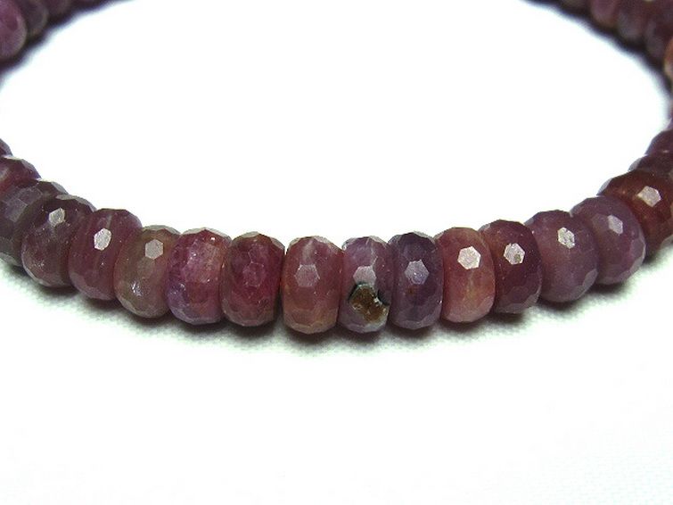 ルビー ブレスレット 7mm [t336-8717] 3枚目