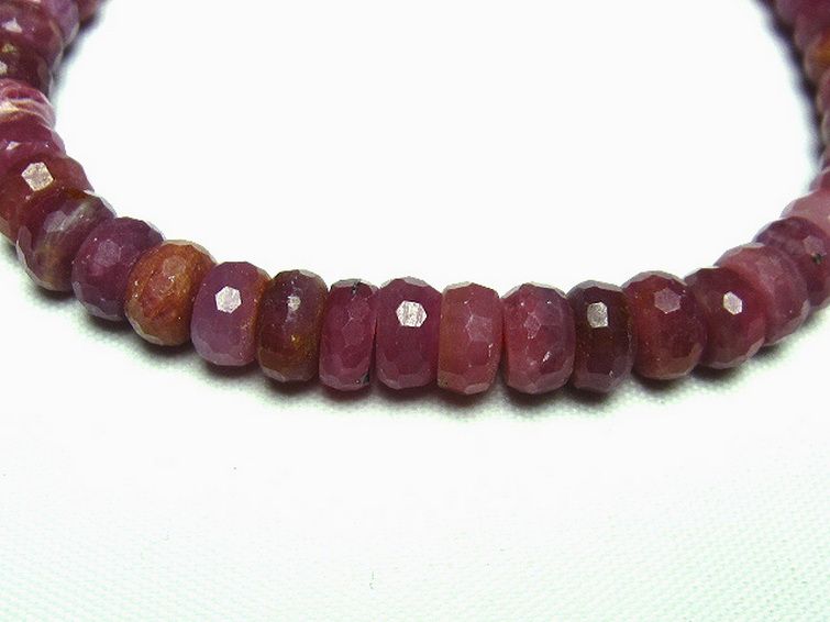 ルビー ブレスレット 7mm [t336-8771] 3枚目