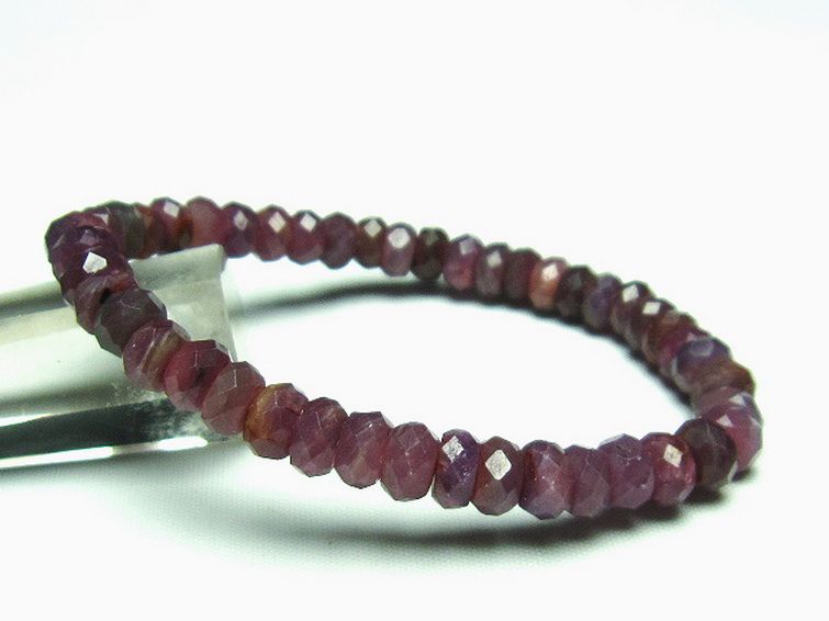 ルビー ブレスレット 7mm [t336-8785] 1枚目