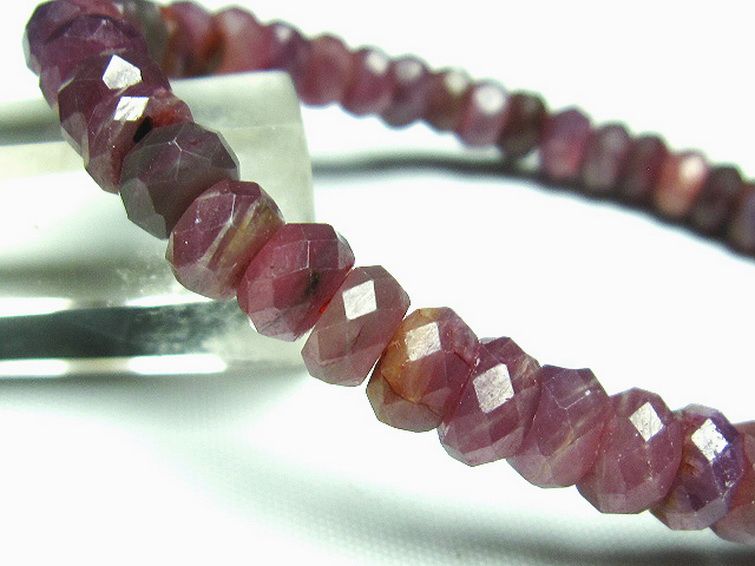 ルビー ブレスレット 7mm [t336-8785] 3枚目