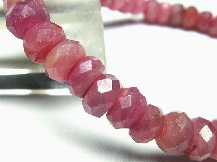 『サキエルアミュレット』宝石質ルビー7mmブレスレット ルビー ブレスレット 7mm [t336-8826]