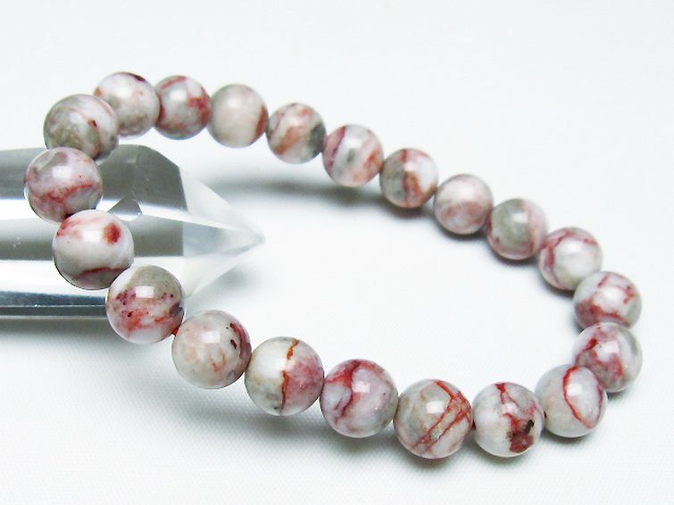 シナバークォーツ　賢者の石 ブレスレット 9mm [t34-13193] 1枚目