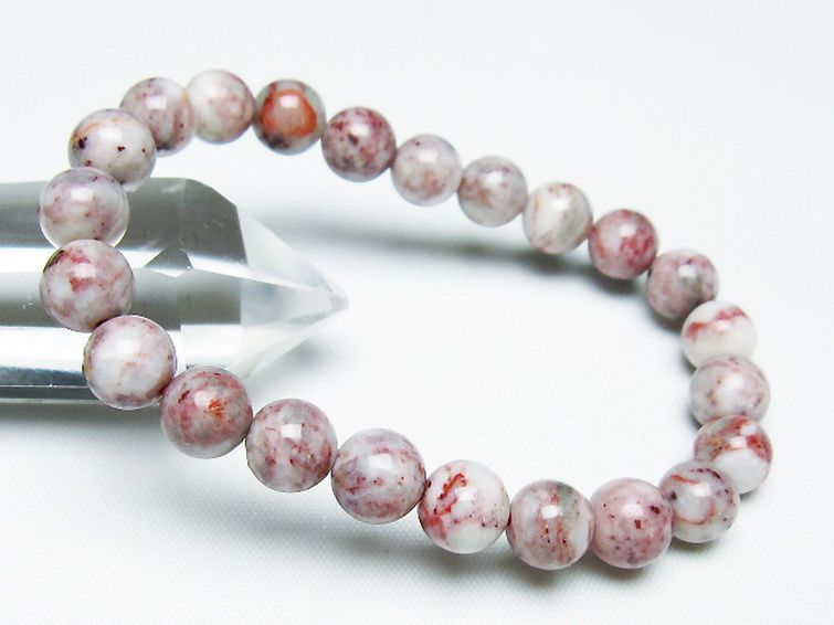 シナバークォーツ　賢者の石 ブレスレット 8mm [t34-13198] 1枚目