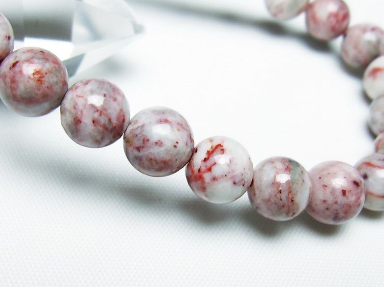 シナバークォーツ　賢者の石 ブレスレット 8mm [t34-13198] 3枚目