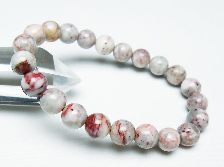 シナバークォーツ　賢者の石 ブレスレット 8mm [t34-13204] 1枚目