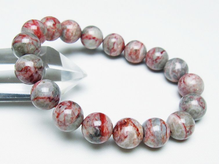 シナバークォーツ　賢者の石 ブレスレット 11mm [t34-13236] 1枚目