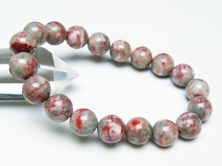 シナバークォーツ　賢者の石 ブレスレット 11mm [t34-13239] 1枚目