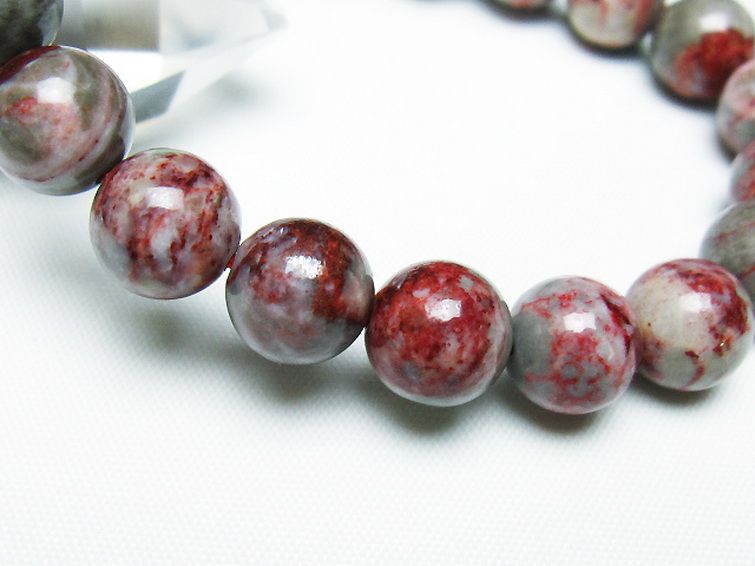 シナバークォーツ　賢者の石 ブレスレット 10mm [t34-13242] 3枚目