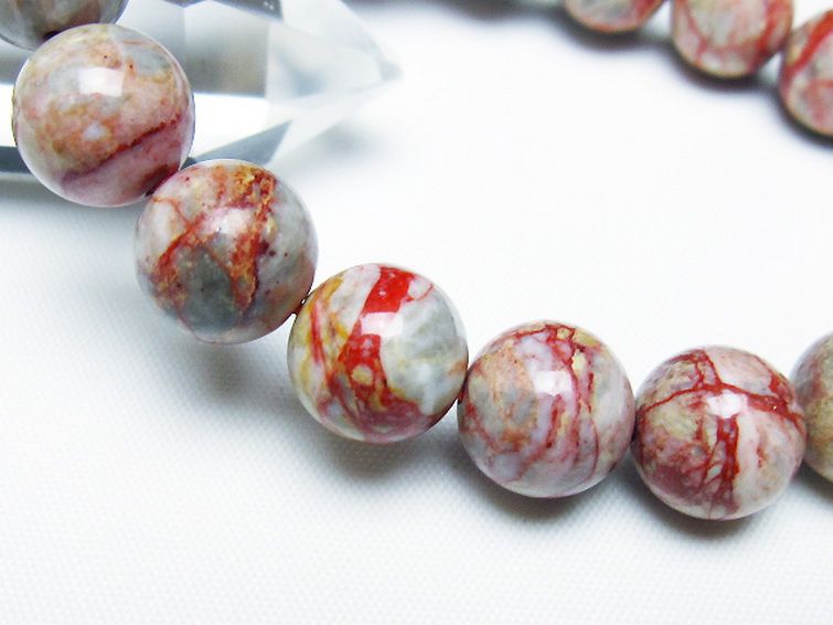 シナバークォーツ　賢者の石 ブレスレット 12mm [t34-13254] 3枚目