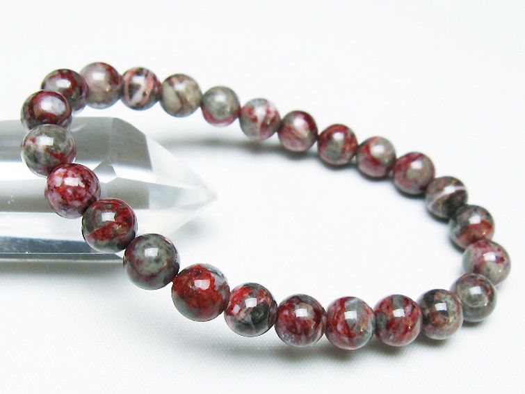 シナバークォーツ　賢者の石 ブレスレット 8mm [t34-13255] 1枚目