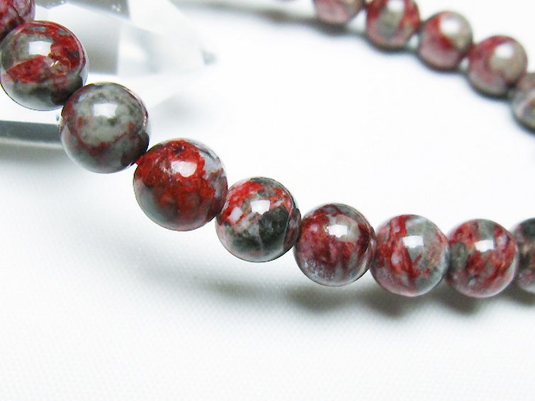 シナバークォーツ　賢者の石 ブレスレット 8mm [t34-13255] 3枚目