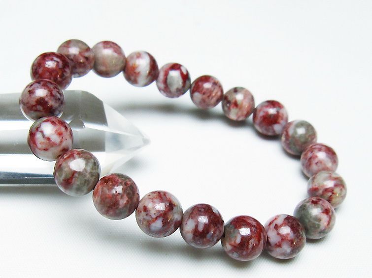 シナバークォーツ　賢者の石 ブレスレット 10mm [t34-13260] 1枚目