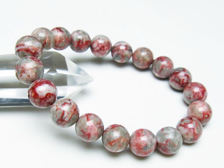 シナバークォーツ　賢者の石 ブレスレット 11mm [t34-13265] 1枚目