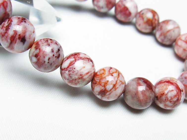 シナバークォーツ　賢者の石 ブレスレット 10mm [t34-13281] 3枚目