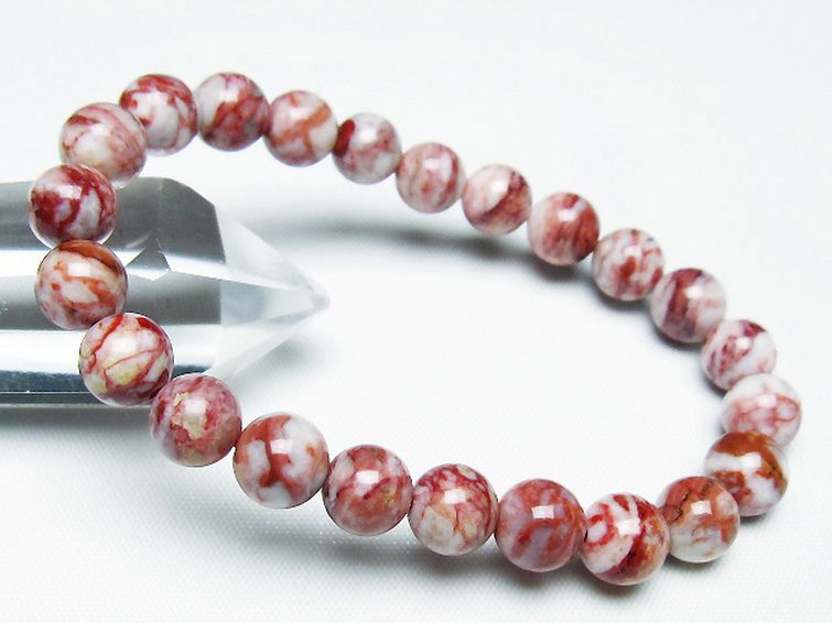 シナバークォーツ　賢者の石 ブレスレット 8mm [t34-13286] 1枚目