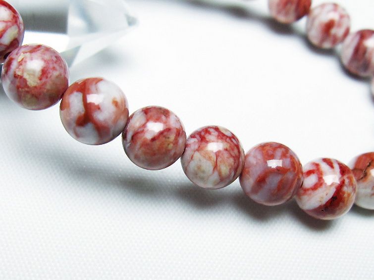 シナバークォーツ　賢者の石 ブレスレット 8mm [t34-13286] 3枚目