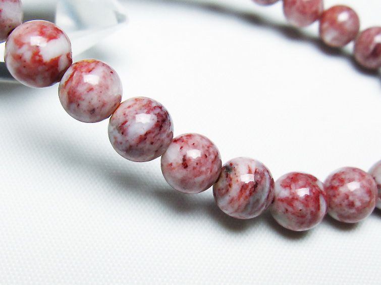 シナバークォーツ　賢者の石 ブレスレット 8mm [t34-13290] 3枚目