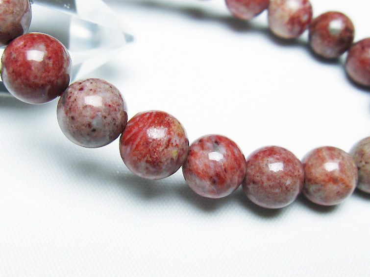 シナバークォーツ　賢者の石 ブレスレット 9mm [t34-13305] 3枚目