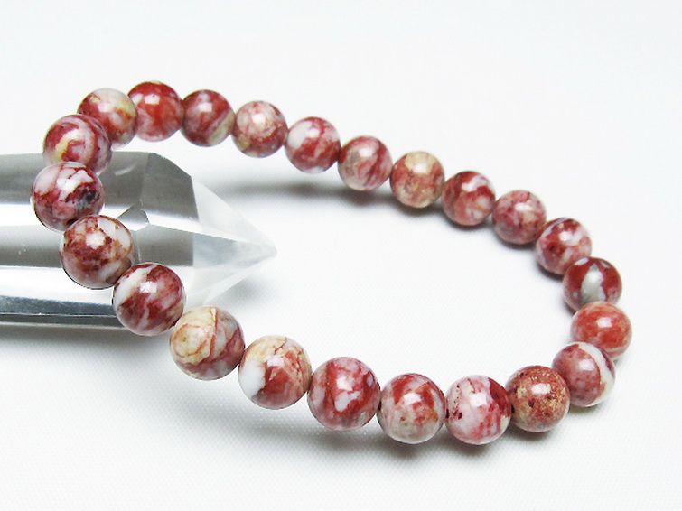 シナバークォーツ　賢者の石 ブレスレット 8mm [t34-13307] 1枚目