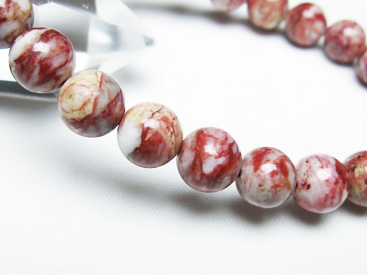 シナバークォーツ　賢者の石 ブレスレット 8mm [t34-13307] 3枚目