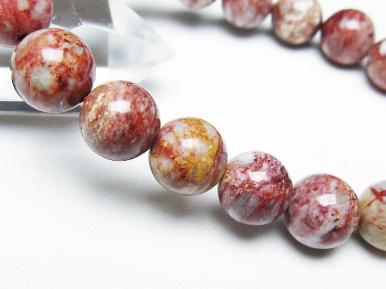 シナバークォーツ　賢者の石 ブレスレット 10mm [t34-13310] 3枚目