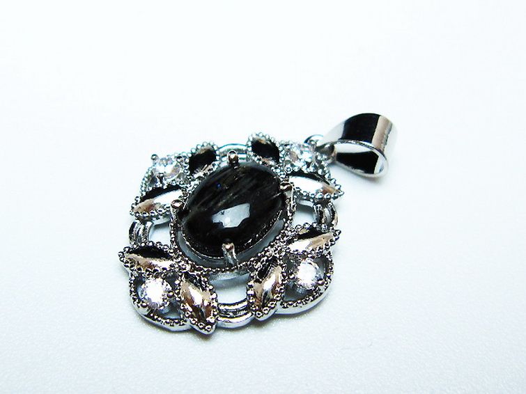 ブラックルチルクォーツ ペンダント [t343-1562] 3枚目