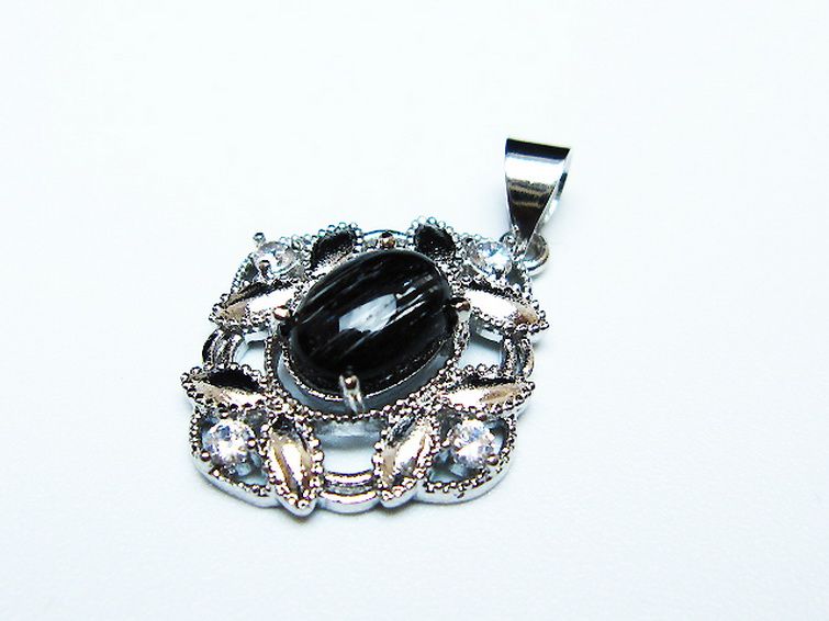 ブラックルチルクォーツ ペンダント [t343-1568] 3枚目